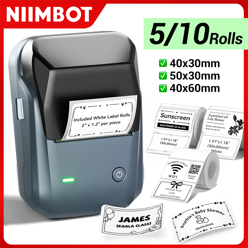 Commercial Printing Labels - Stampante Niimbot B1 Termica Bluetooth Wireless